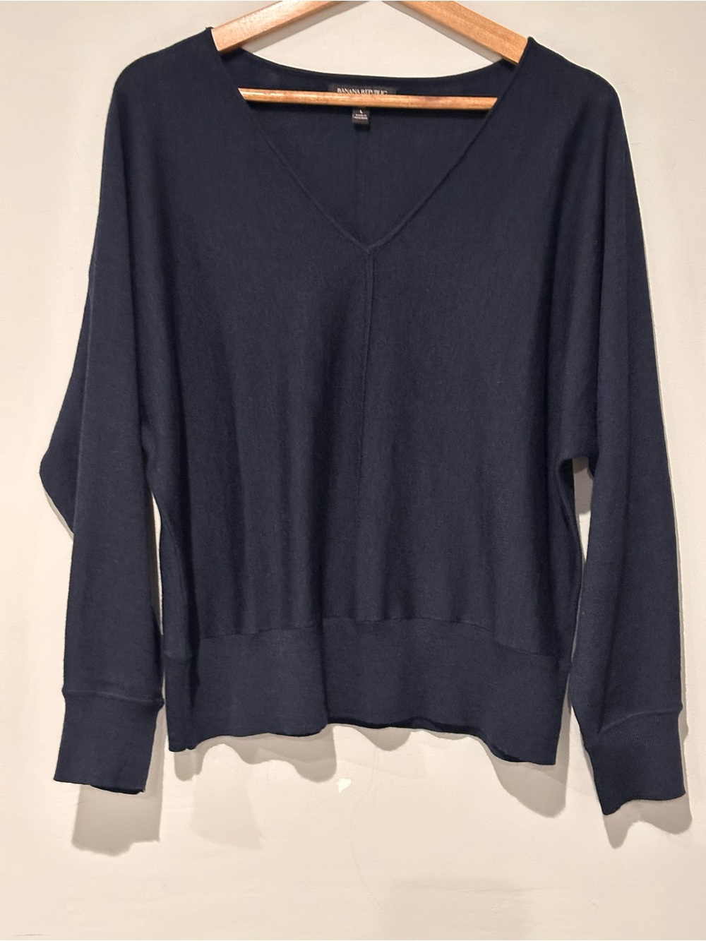Banana Republic Navy V-Neck Sweater